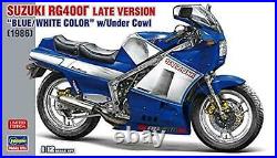 1/12 Suzuki RG400? Late Type Blue / White Color w / Under Cowl Plastic Model