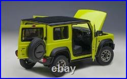 1/18 AUTOart Suzuki Jimny (JB74) LHD Kinectic Yellowith Black Roof Model Car 78506