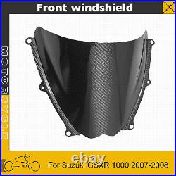 100% Dry Carbon Fiber Windshield Windscreen For 2007 2008 Suzuki GSXR 1000 K7 K8