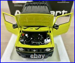 118 AUTOART Suzuki Jimny Jb64 Lhd 2018 Kinetic Yellow Black Pearl AA78501 Model