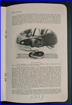 1919, 1920 & 1921 Ajs Model D Motorcycle How To Manage Them, Service Manual