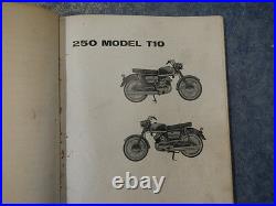 1968 Suzuki T10 Model 250 Parts Catalogue Manual T 10 1966 1967 1969 66 67 69