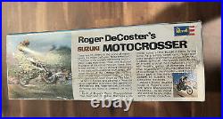 1974 Revell Roger DeCosters Suzuki Motocrosser Model Kit Scale 112 H-1517 NIB