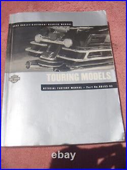 2002 Harley Davidson TOURING MODELS Service Shop Repair Workshop Manual 2002