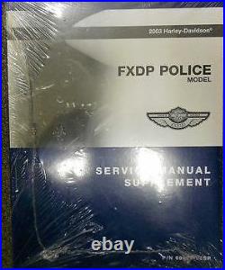 2003 Harley Davidson FXDP Police Model Service Repair Shop SUPPLEMENT FACTORY x