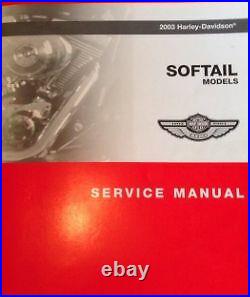 2003 Harley Davidson Softail SOFT TAIL Models Service Shop Repair Manual NEW