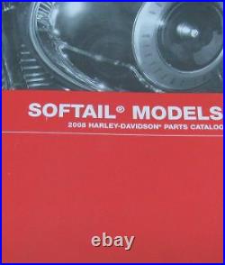 2008 Harley Davidson SOFTAIL SOFT TAILS MODELS Parts Catalog Manual