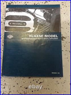 2016 Harley Davidson FLHXSE Models Service Shop Workshop Manual Supplement OEM