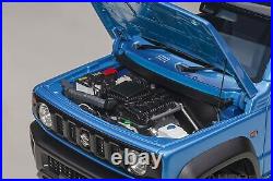 AUTOart 118 Suzuki Jimny Sheller JB74 Blue Metallic/Black Roof model car 78507