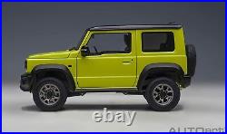 AUTOart 118 Suzuki Jimny Sheller JB74 Yellow / Black Roof model car 78506 New