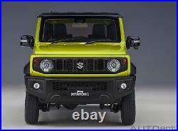 AUTOart 118 Suzuki Jimny Sheller JB74 Yellow / Black Roof model car 78506 New