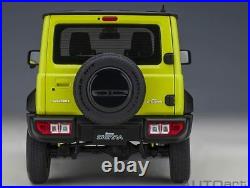 AUTOart 118 Suzuki Jimny Sheller JB74 Yellow / Black Roof model car 78506 New