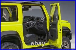 AUTOart 118 Suzuki Jimny Sheller JB74 Yellow / Black Roof model car 78506 New