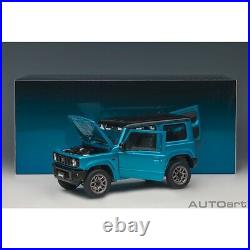 AUTOart 78502 SUZUKI JIMNY JB64 1/18 MODEL CAR BRISK BLUE METALLIC / BLACK ROOF