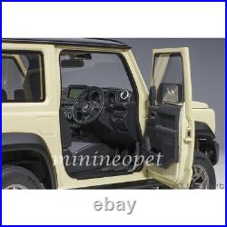 AUTOart 78510 SUZUKI JIMNY JB74 1/18 MODEL BLACK ROOF / CHIFFON IVORY METALLIC