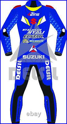 Alex Rins Suzuki Motorbike Rider's Leather Racing Suit Model MotoGP 2019
