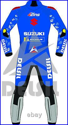 Alex Rins Suzuki Motorbike Rider's Leather Racing Suit Model MotoGP 2021