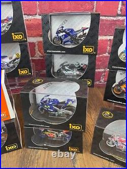 Assorted Lot of 14 IXO MODELS MOTORCYCLE HONDA YAMAHA APRILIA SUZUKI Excellent