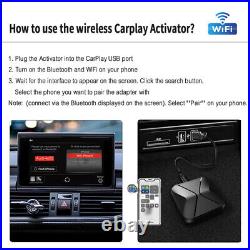 Car 5G WIFI GPS Navi Player Wireless CarPlay Bluetooth Dongle Adapter For IOS