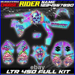 Compatible Suzuki LTR 450 Graphics Stickers Decals Full Kit ATV model SL-HON