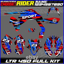 Compatible Suzuki LTR 450 Graphics Stickers Decals Full Kit ATV model SL-R2R