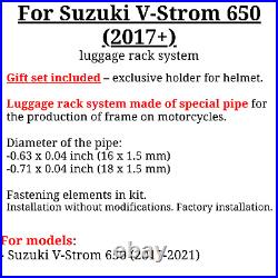 For Suzuki DL 650 Luggage rack system Monokey DL650 V-Strom Side carrier, Bonus