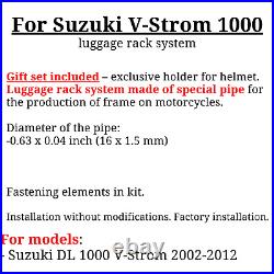 For Suzuki DL1000 V Strom Luggage rack system DL 1000 Pannier racks (02-12), Gift