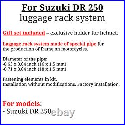 For Suzuki DR 250 rack luggage system DR250 side carrier for cases or bags, Gift