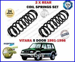 For Suzuki Vitara 1.6 16v Models G16b 1991-1998 New 2 X Rear Coil Springs Set