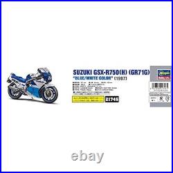 Hasegawa 1/12 Suzuki GSX-R750(H)(GR71G) Blue/White Color Plastic Model 21746 NEW