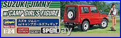 Hasegawa 1/24 Suzuki Jimny w / Camp Girls Figure Plastic Model