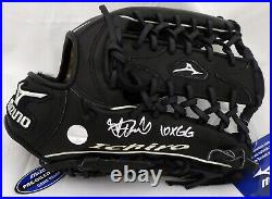 Ichiro Suzuki Autographed Mizuno Game Model Fielding Glove 10x Gg Is 157350
