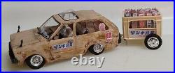 JDM Nostalgic Car SUZUKI ALTO Rusty Milk Delivery Car Assembled Model Kit 124