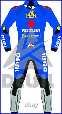 Joan Mir Suzuki Motorbike Rider's Leather Racing Suit Model MotoGP 2021