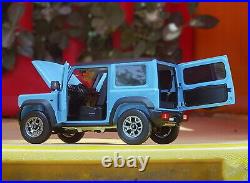 LCD 1/18 Scale Suzuki Jimny SUV Blue Diecast Model Car Toy Collection Gift