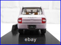 Mini Car 1/42 Suzuki Lapin Lavender Metallic 2 Tone Dealer Model Color Sample