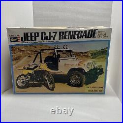 REVELL 1/16 JEEP CJ-7 RENEGADE + SUZUKI DIRT BIKE 1979 MODEL Model Kit Complete