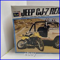 REVELL 1/16 JEEP CJ-7 RENEGADE + SUZUKI DIRT BIKE 1979 MODEL Model Kit Complete