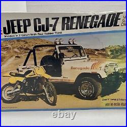 REVELL 1/16 JEEP CJ-7 RENEGADE + SUZUKI DIRT BIKE 1979 MODEL Model Kit Complete