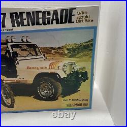 REVELL 1/16 JEEP CJ-7 RENEGADE + SUZUKI DIRT BIKE 1979 MODEL Model Kit Complete