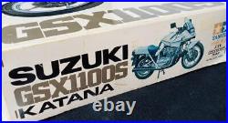 Rare Unassembled Tamiya 1/6 Plastic Model Suzuki GSX1100S Katana Sword BOX OLD