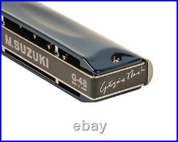 SUZUKI G-48-C Chromatic Harmonica Gregoire Series Metal Cover Model