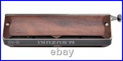 SUZUKI G-48W Chromatic Harmonica Gregoa Series Wooden Cover Model 3-Octave New