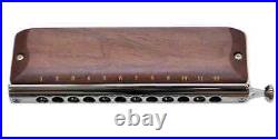 SUZUKI G-48W Chromatic Harmonica Gregoa Series Wooden Cover Model 3-Octave New