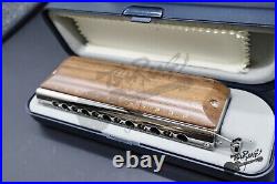 SUZUKI G-48W Chromatic Harmonica Gregoa Series Wooden Cover Model 3-Octave New