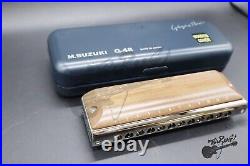 SUZUKI G-48W Chromatic Harmonica Gregoa Series Wooden Cover Model 3-Octave New