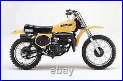 SUZUKI RM80 RM 80 SEAT 1977-1978 MODEL REPRODUCTION New Complete Motorcycle Seat