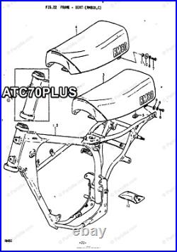 SUZUKI RM80 RM 80 SEAT 1977 TO 1978 MODEL REPRODUCTION Seat New Complete