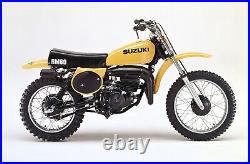 SUZUKI RM80 RM 80 SEAT 1977 TO 1978 MODEL REPRODUCTION Seat New Complete