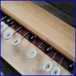 SUZUKI Taishogoto Harp Paulownia Oval Button Model with Case for Beginners